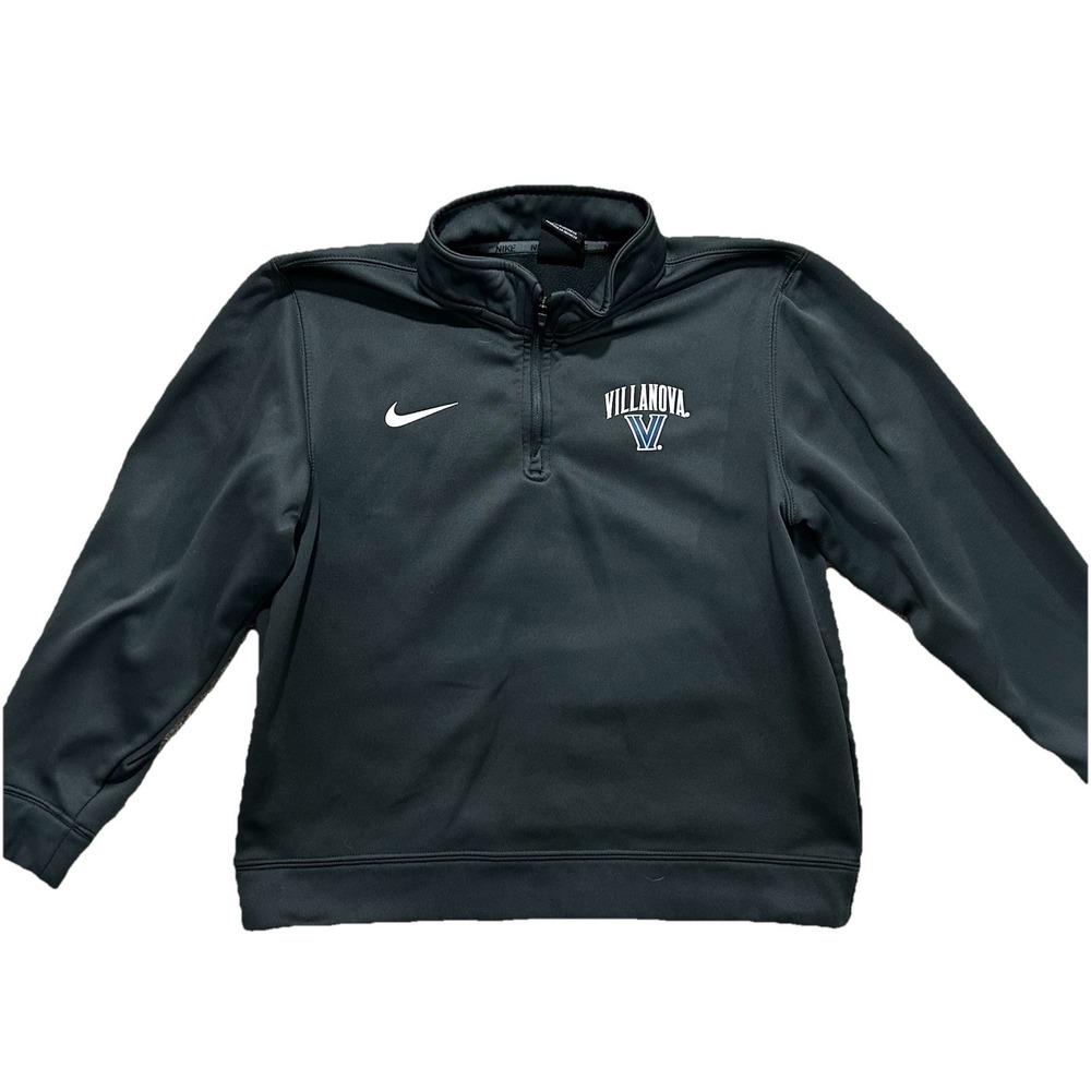 Villanova Wildcats Sweater Youth Medium Nike‎ 1/4 Zip Kids Gray